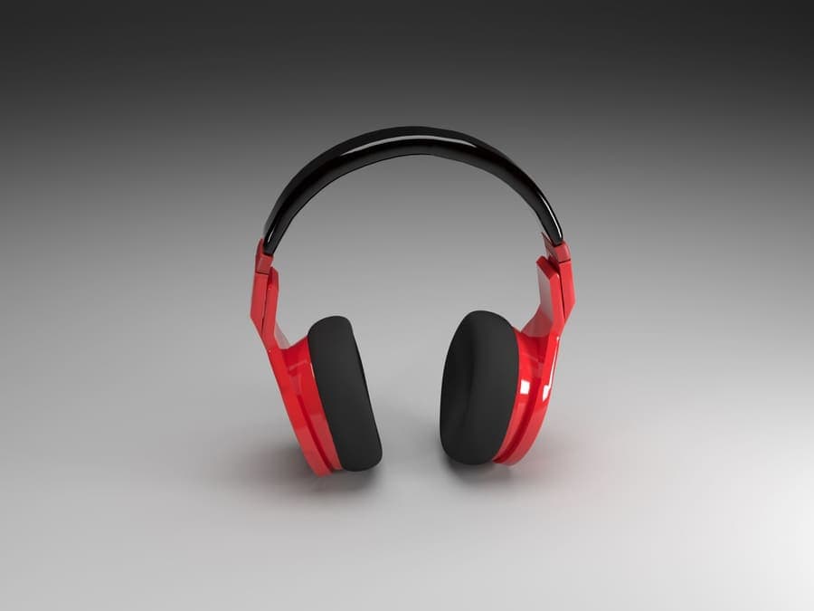 Large over-ear headphones on a smooth gradient background